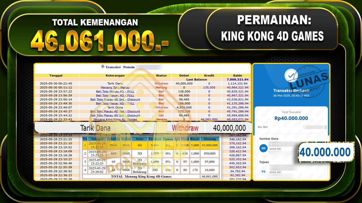 KING KOND 4D GAMES