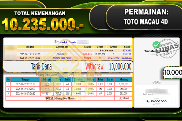 TOTO MACAU 4D