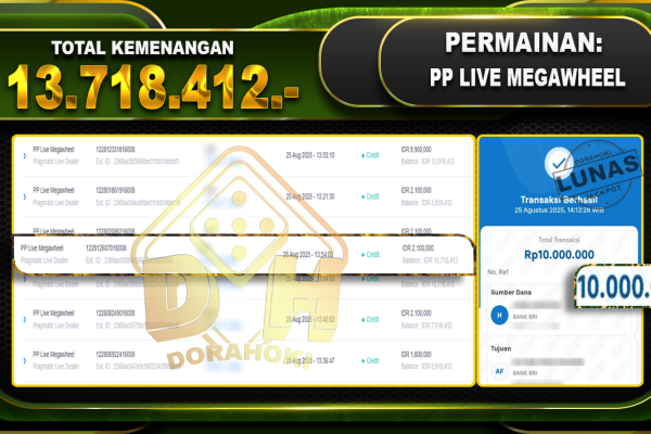 PP LIVE MEGAWHEEL 10,000,000